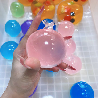 Pomegranate Coconut Oil Stress Ball Squishy Stress Relief Decompression Toy