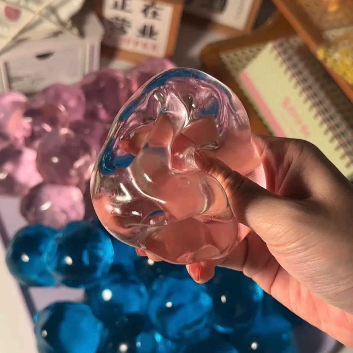 Crystal Stress Ball Squishy Stress Relief Decompression Toy