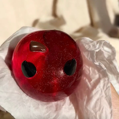Transparent Red Apple Taba Squishy Toy