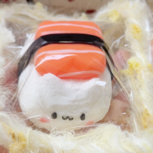 Kitty Salmon Sushi Taba Squishy Toy