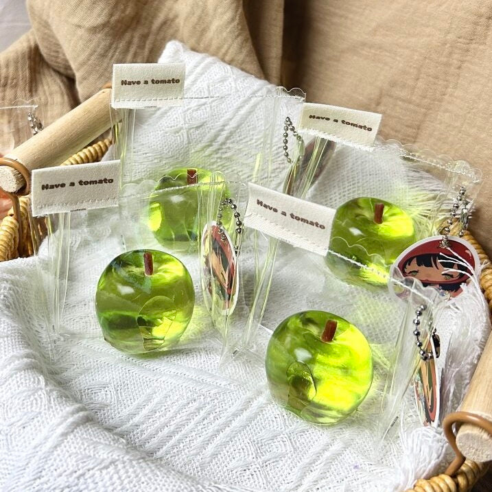 Handmade Transparent Red Apple & Green Apple Taba Squishy Toy