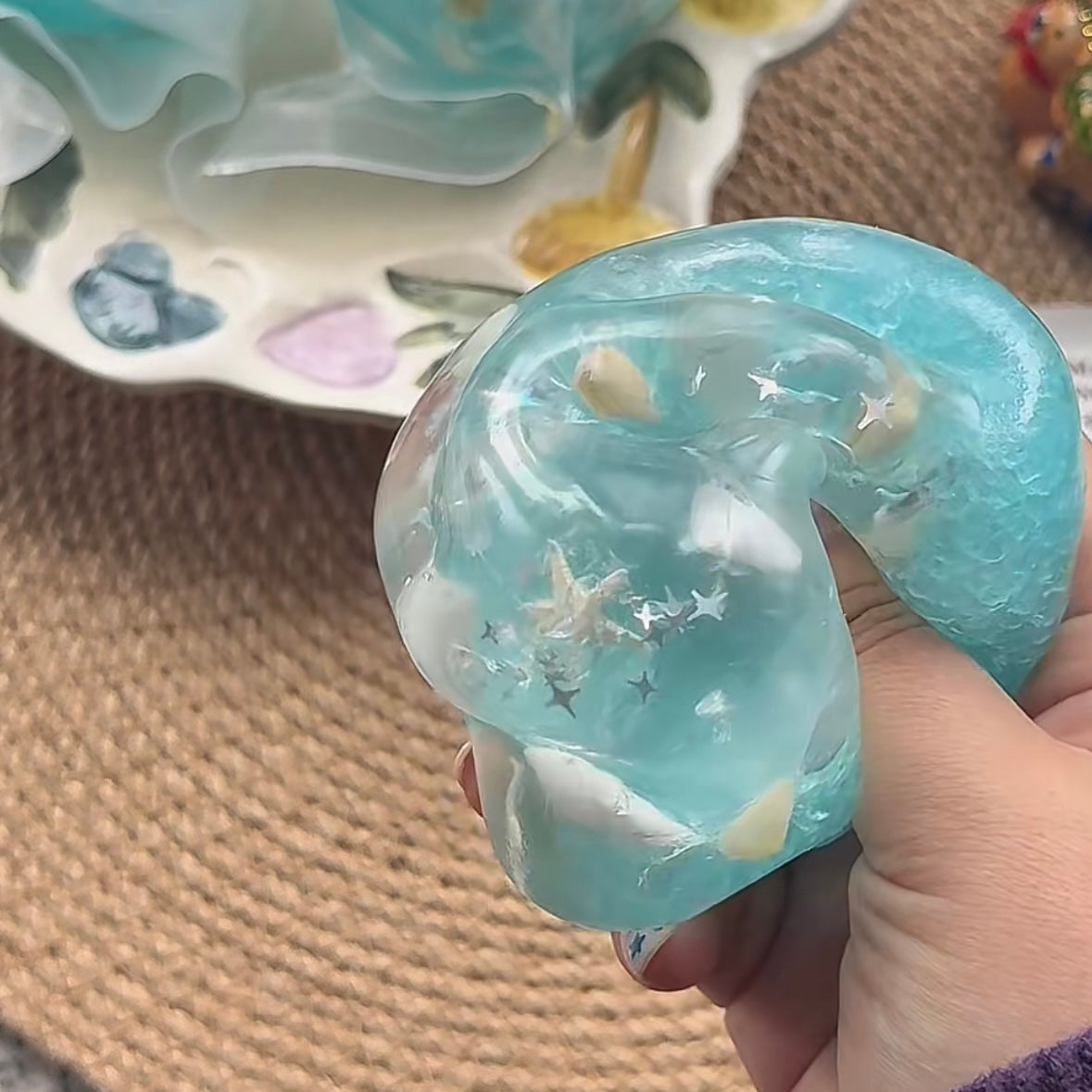 The Blue Underwater World Crisp Satisfying Sound Handmade Stress Ball