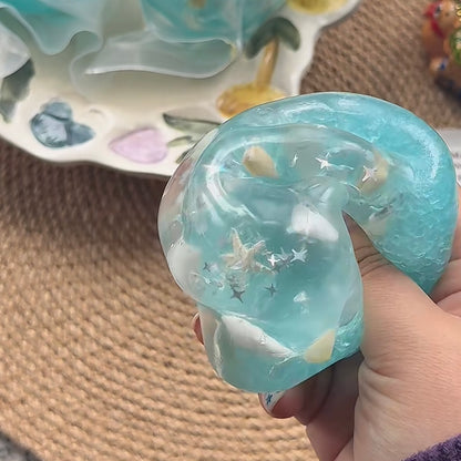 The Blue Underwater World Crisp Satisfying Sound Handmade Stress Ball