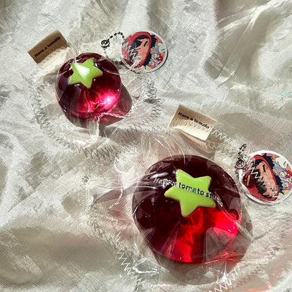 Handmade Transparent Tomato Taba Squishy Toy