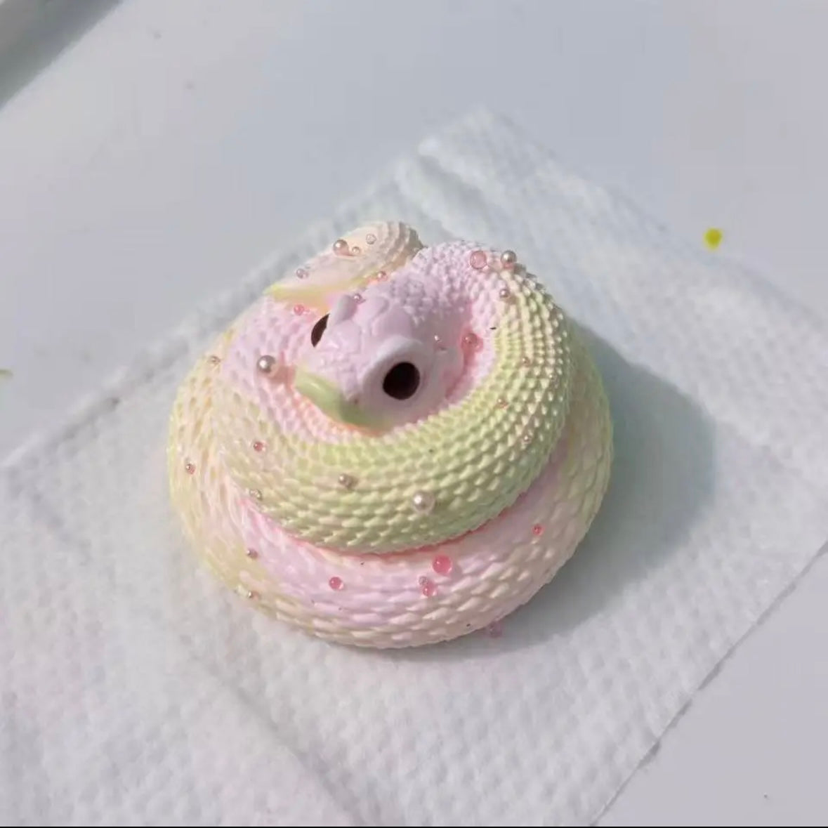 Handmade Circling Snake Taba Squishy Toy