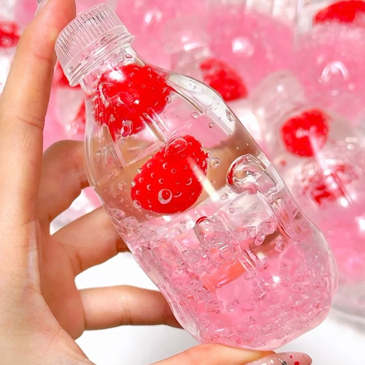 Handmade Strawberry / Blueberry Sparkling Water Stress Ball