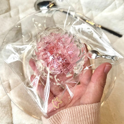 Handmade Transparent Strawberry Brain Taba Squishy Toy