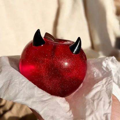 Transparent Red Apple Taba Squishy Toy