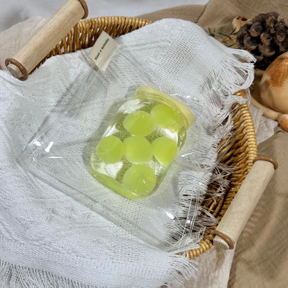 Handmade Transparent Mango Strawberry Yellow Peach Green Grape Taba Squishy Toy