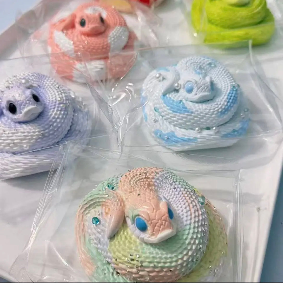 Handmade Circling Snake Taba Squishy Toy