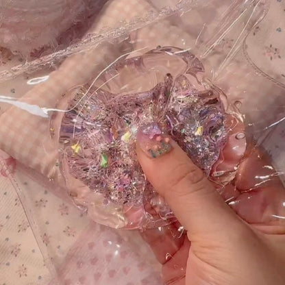 Transparent Bear Head Taba Squishy Toy