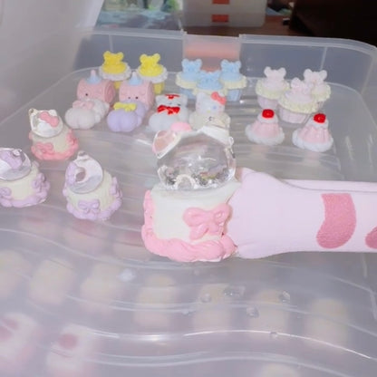 Transparent Mini Kitty Cake Taba Squishy Toy