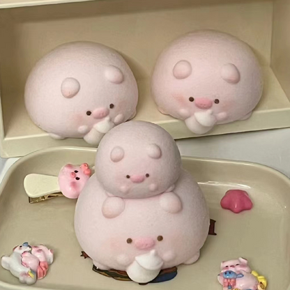 2pcs Pig Mold Silicone Squishy Mold