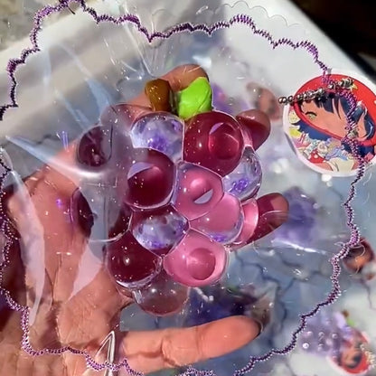 Transparent Green Grape & Banana Taba Squishy Toy