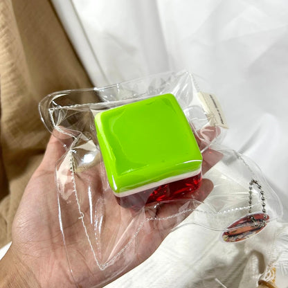 Transparent Watermelon Cube Taba Squishy Toy