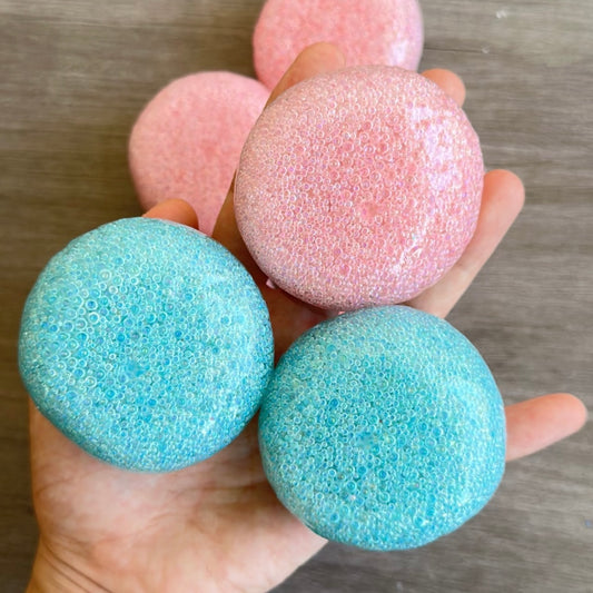 Pink & Blue Handmade Stress Ball