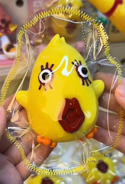 Yellow Chick Taba Squishy Toy