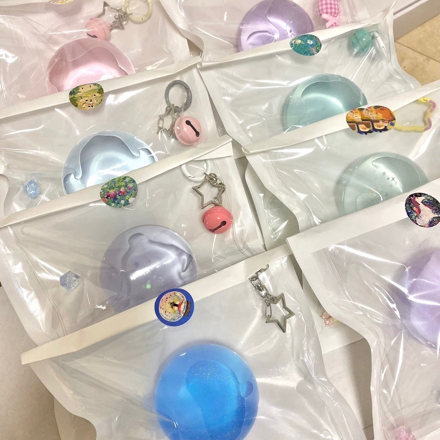 Handmade Transparent Stress Ball Taba Squishy Toy with Freebie