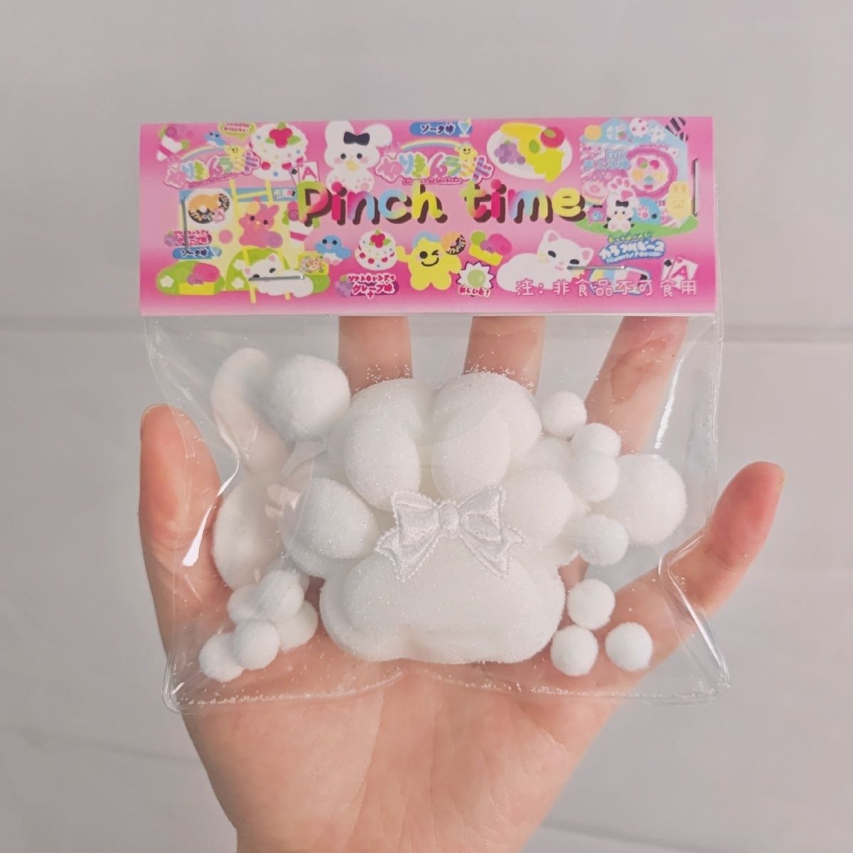 White Squishy Cute Cat Paw Squishy Toy