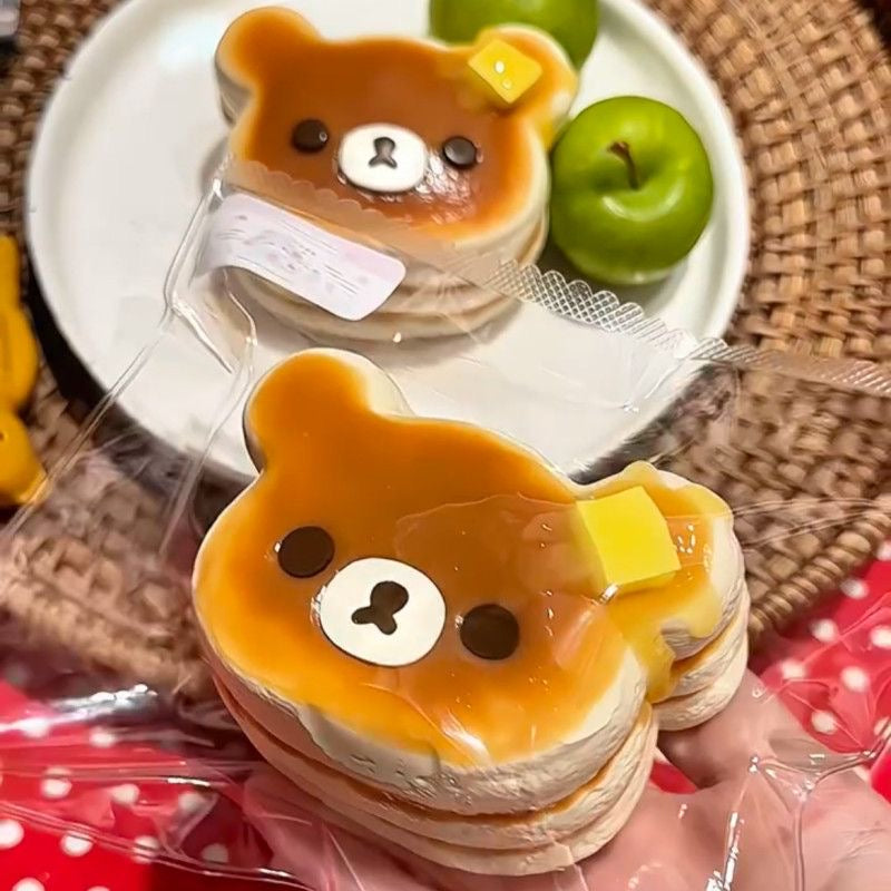 Brown Bear Head Taba Squishy Toy