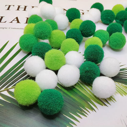 1cm 2000pcs Handmade Pompoms Multiple Colors Ball Accessory for Squishy Toy