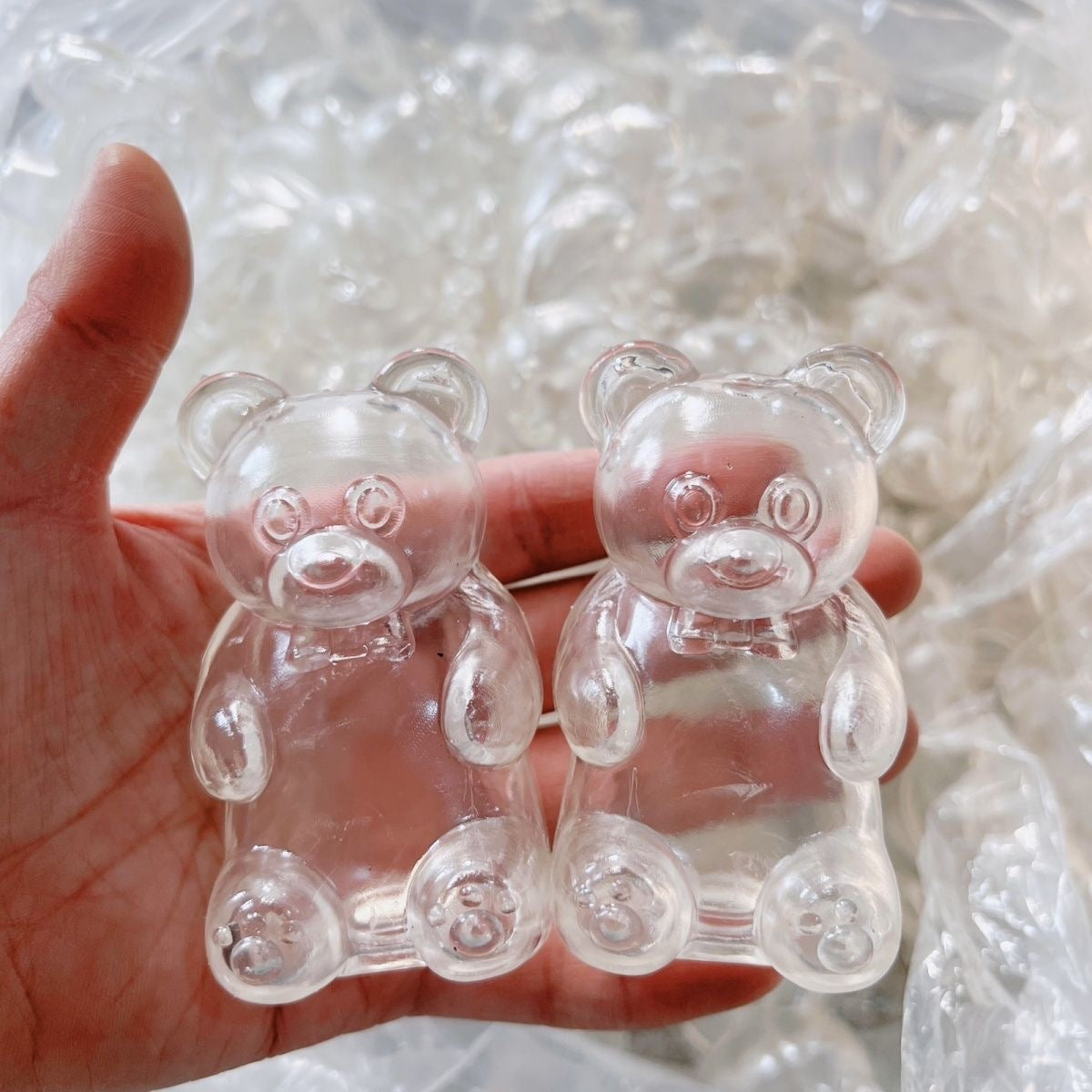 Transparent Bear Stress Ball Skin