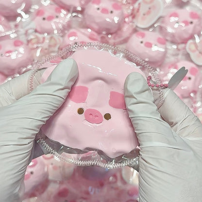 Handmade Pink Pig Taba Squishy Toy