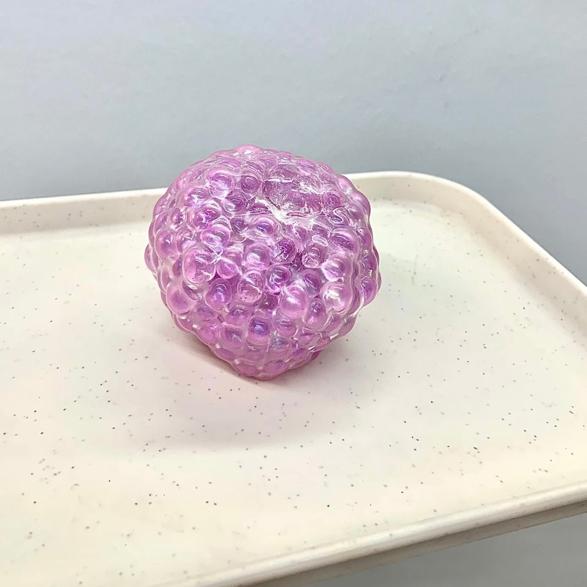 Rose Red / Purple / Green Bead Stress Ball