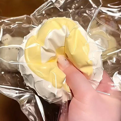 Cream Chicken Taba Squishy Toy