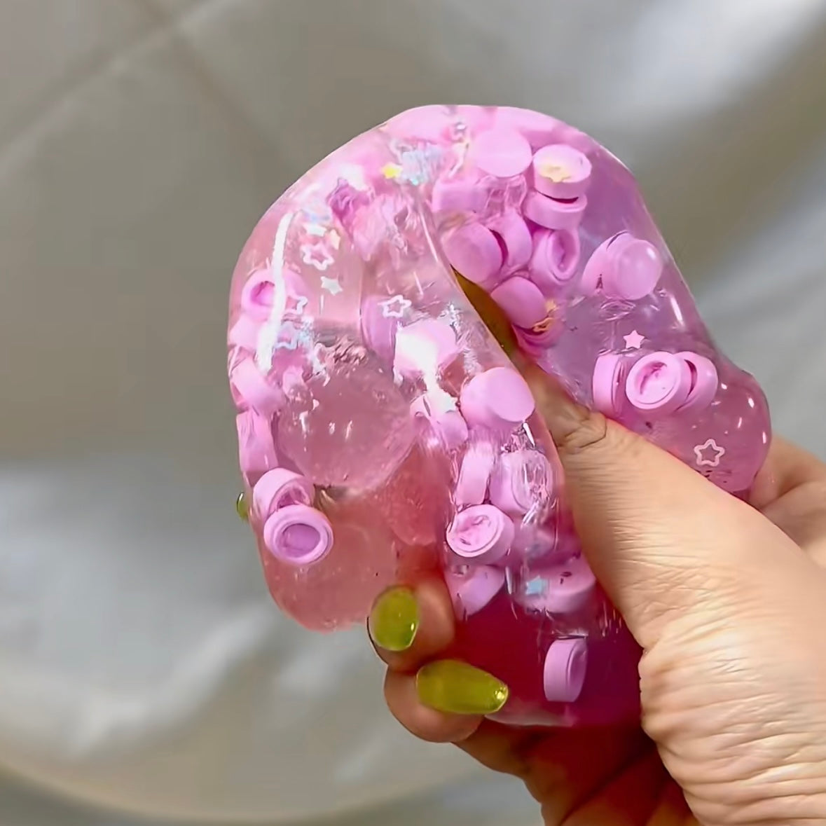 Fruit Hard Candy & Vaseline Base Stress Ball Squishy Stress Relief Decompression Toy