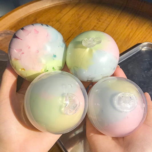 Tri-color & Chocolate Stress Ball Crispy Skin Squishy Stress Relief Decompression Toy