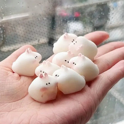 5Pcs/10Pcs Mini Bunny Squishy Stress Relief Decompression Toy