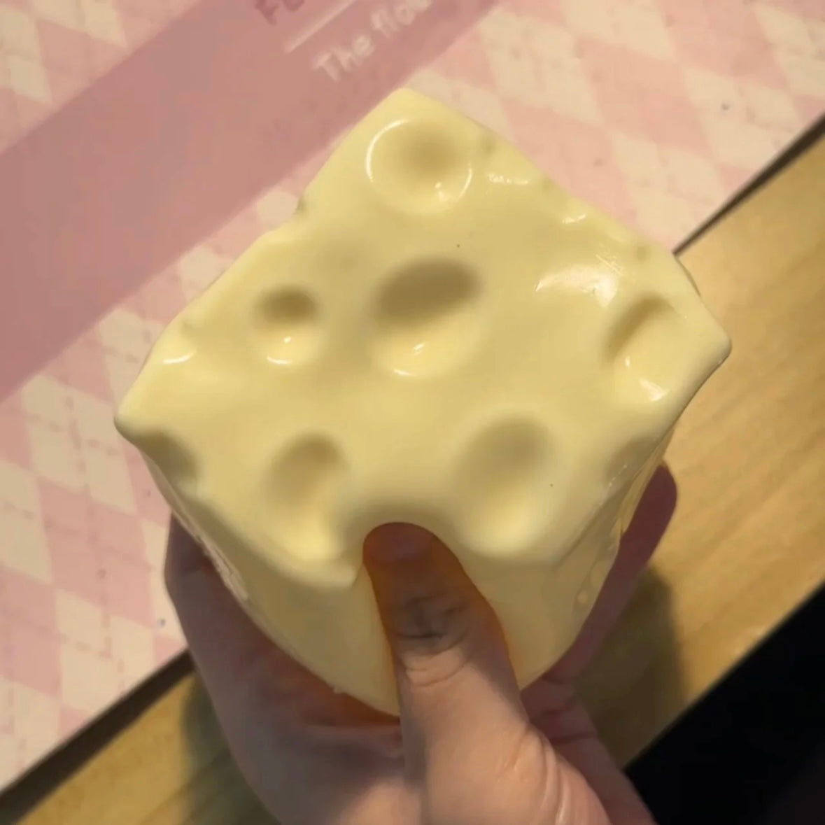 Large Cheese Vaseline Stress Ball Squishy Stress Relief Decompression Toy (400g)