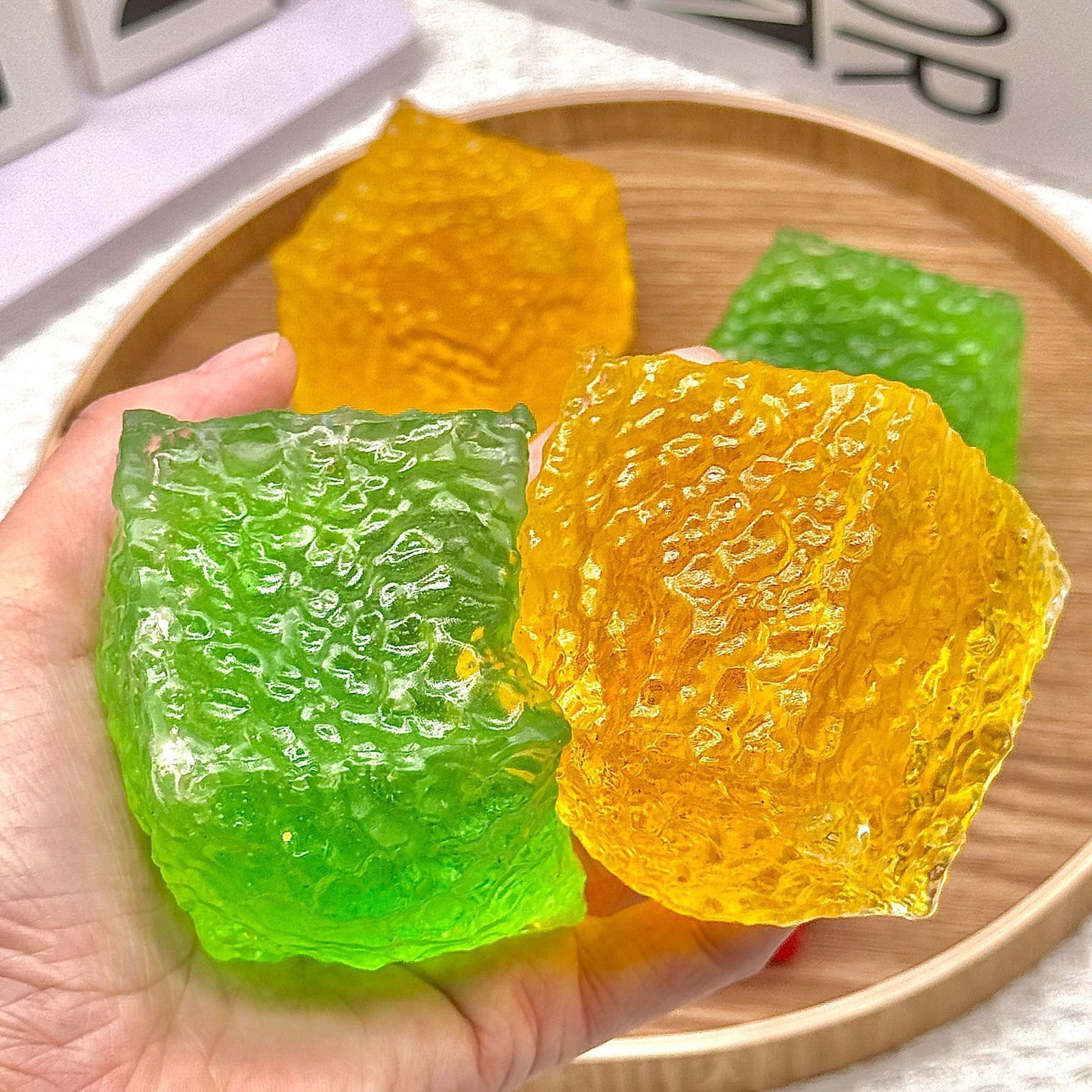 Amber Stress Ball Jelly Ball Squishy Stress Relief Decompression Toy