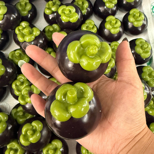 Mangosteen Bead & Clay Base Base Stress Ball Squishy Stress Relief Decompression Toy