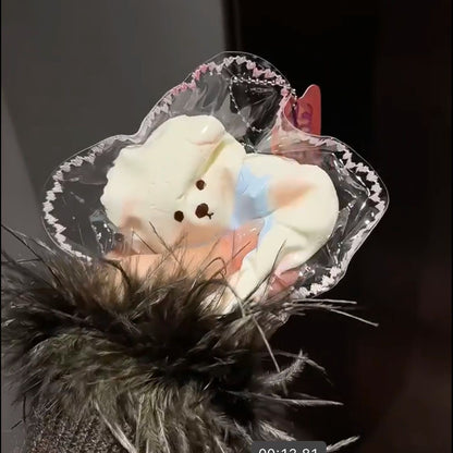 Handmade Blue / Purple / Pink Bear Taba Squishy Toy