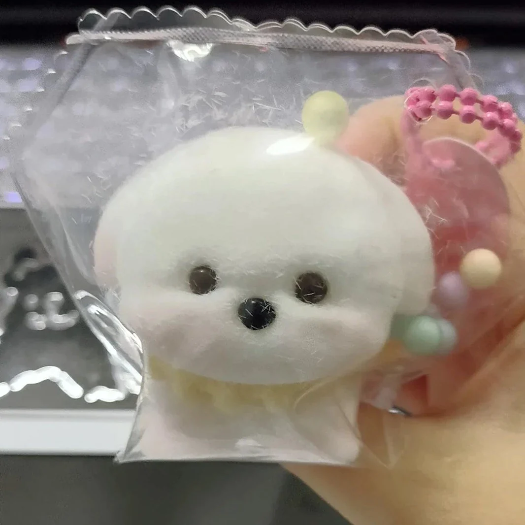 Squishy Tiny Puppy Stress Relief Decompression Toy with Flocking