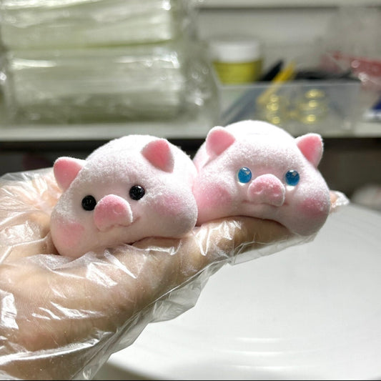 Handmade Silicone Pink Pig Stress Relief Squishy Toy