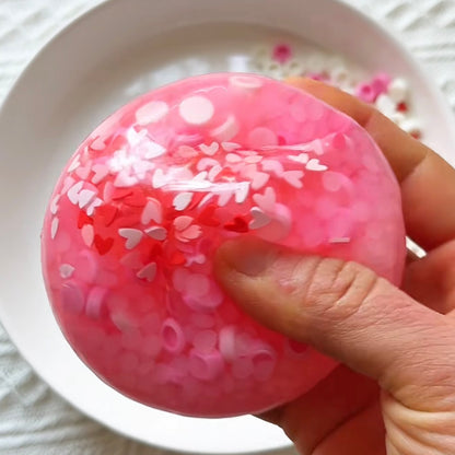 Handmade Pink & White Stress Ball