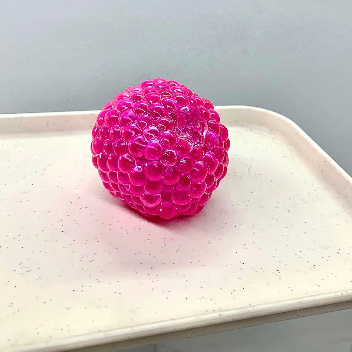 Rose Red / Purple / Green Bead Stress Ball