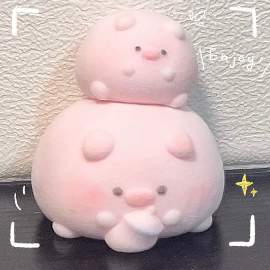 2pcs Handmade Silicone Pig Stress Relief Squishy Toy