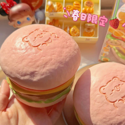Slow Rising Squishy Large Hamburger Stress Relief Decompression Toy