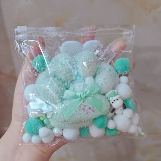 240g Handmade Silicone Cat's Paw Stress Relief Squishy Toy - Light Green