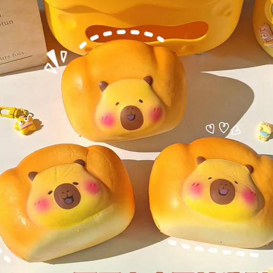 Slow Rising Squishy Capy Bara Bread Stress Relief Decompression Toy