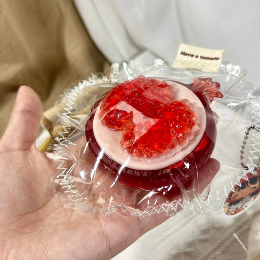 Transparent Pomegranate Taba Squishy Toy