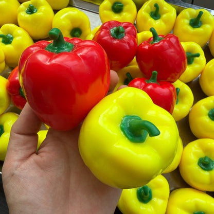 Crunchy Bell Pepper Bead & Clay Base Stress Ball Squishy Stress Relief Decompression Toy