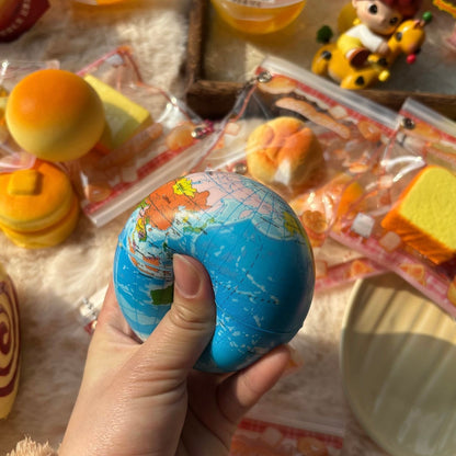 Slow Rising Squishy Earth Globe Ball Stress Relief Decompression Toy