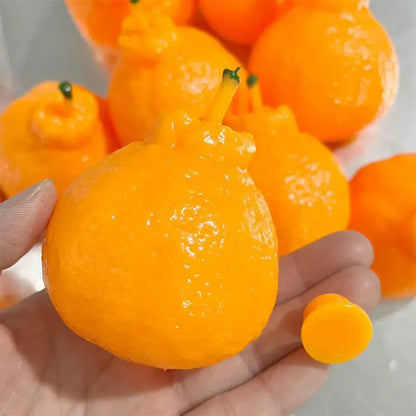 Orange Bead & Clay Base Stress Ball Squishy Stress Relief Decompression Toy