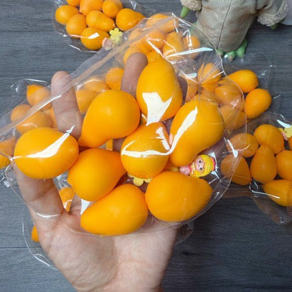 A Pack Mango Cracking Ball Stress Ball Squishy Stress Relief Decompression Toy (Cracking Ball Cannot Be Restored)