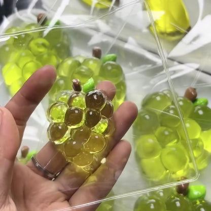 Transparent Green Grape & Banana Taba Squishy Toy